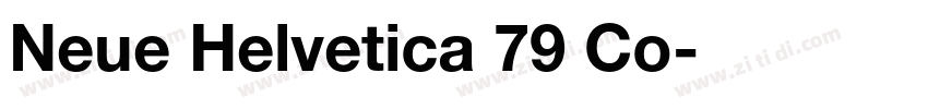 Neue Helvetica 79 Co字体转换 Neue Helvetica 79 Co字体转换